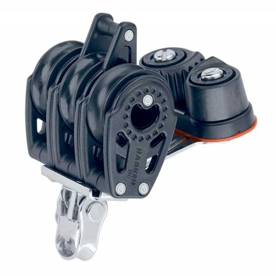 Harken 29mm Cem Kilitli,Kuyruklu,Fırdöndülü Üçlü Makara - 1
